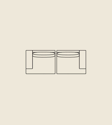 2 Seater Modular Sofas