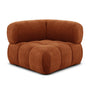 Bowie Textured Velvet Corner Modular Piece - Terracotta