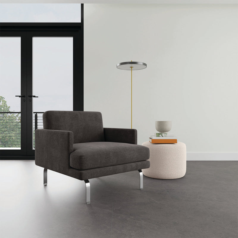 Danny Steel Grey Textured Weave