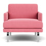 Ernest Armchair - Firenze Bubblegum Fabric
