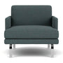 Ernest Armchair - Form Blue Grey Fabric