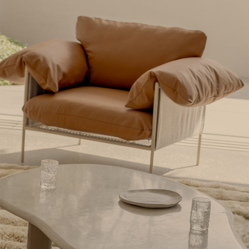 Alva Nougat Frame Armchair