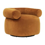 Huggy Swivel Armchair - Malibu Caramel