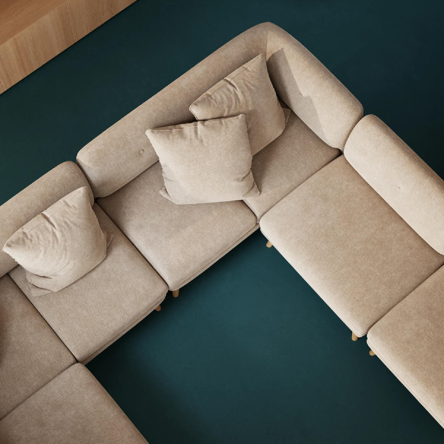 Alfred Modular Sofa styled image 2