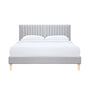 Maya Fabric King Bed - Grey