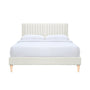 Maya Fabric Queen Bed - Cream