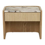 Elsie Bedside - Matt Ocean Marble / Natural Ash / Large