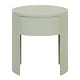 Oberon Crescent Bedside Table - Sage