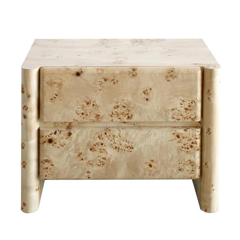 Valentina Burlwood Bedside Table