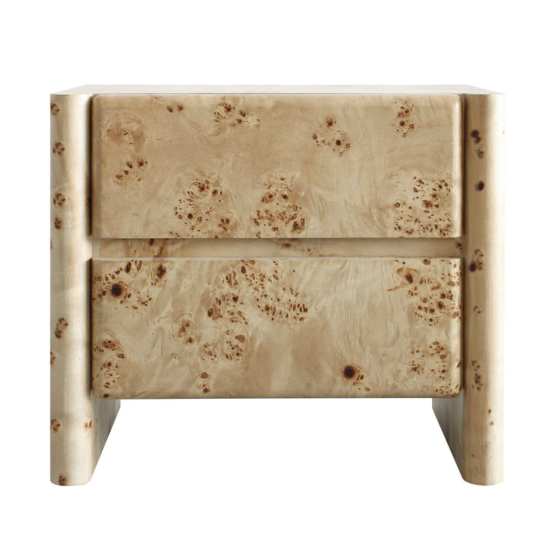 Valentina Burlwood Bedside Table