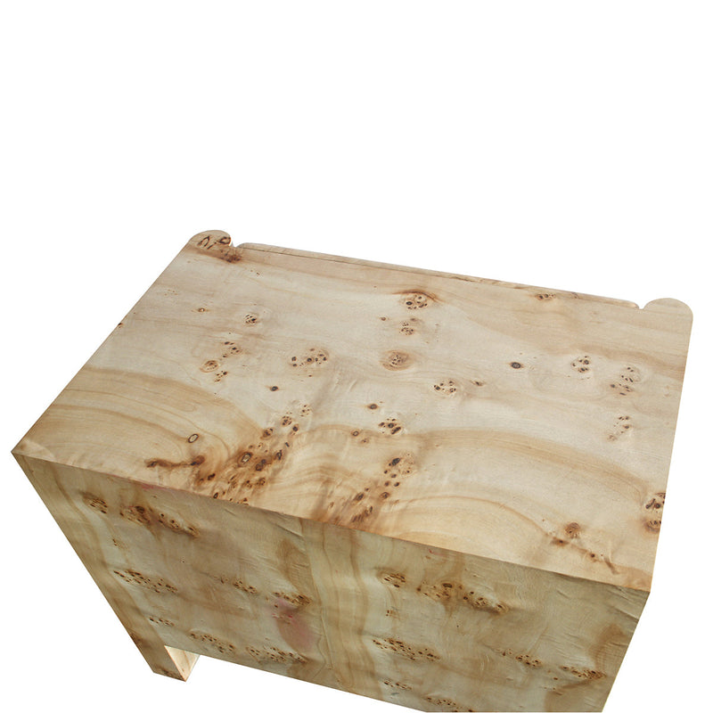 Valentina Burlwood Bedside Table