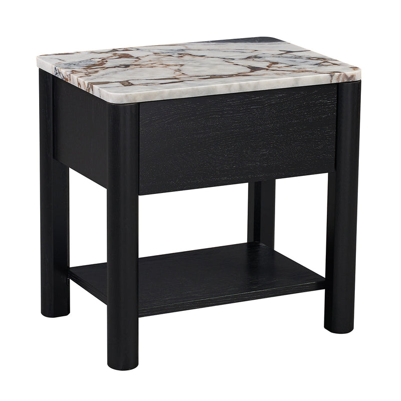 Ocean Storm Marble / Black Oak