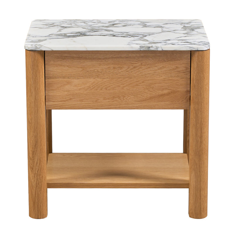 Arabescato Carrara Marble / Oak