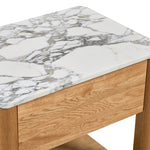 Arabescato Carrara Marble / Oak