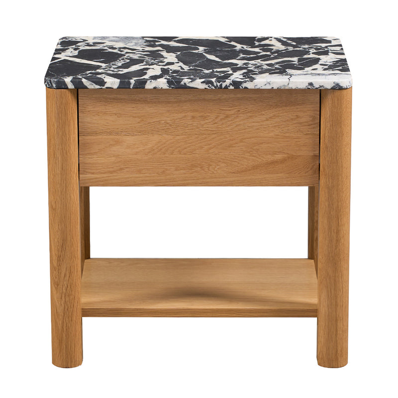 Black Calacatta Viola Marble / Oak