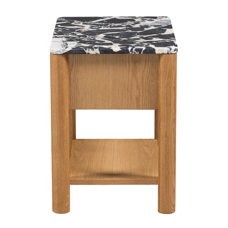 Black Calacatta Viola Marble / Oak