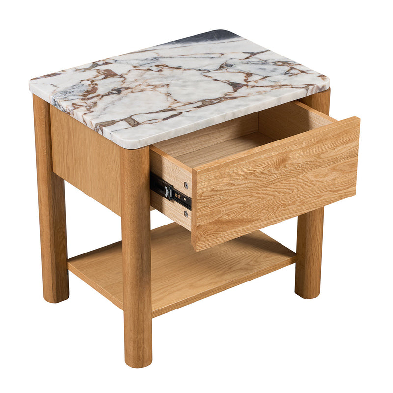 Ocean Storm Marble / Oak