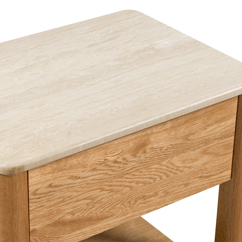 Travertine / Oak