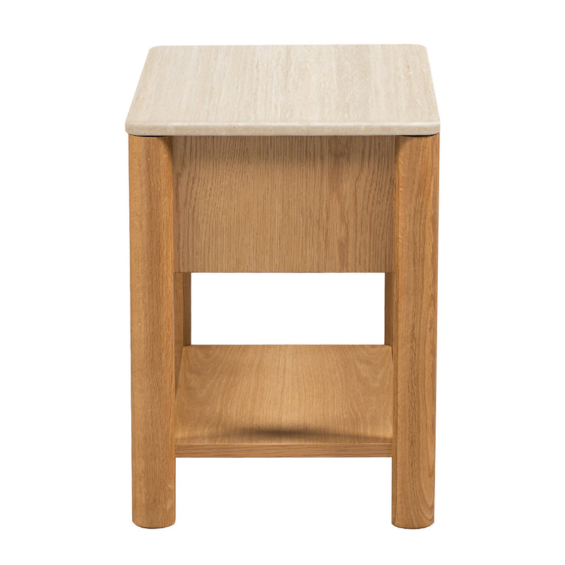Travertine / Oak