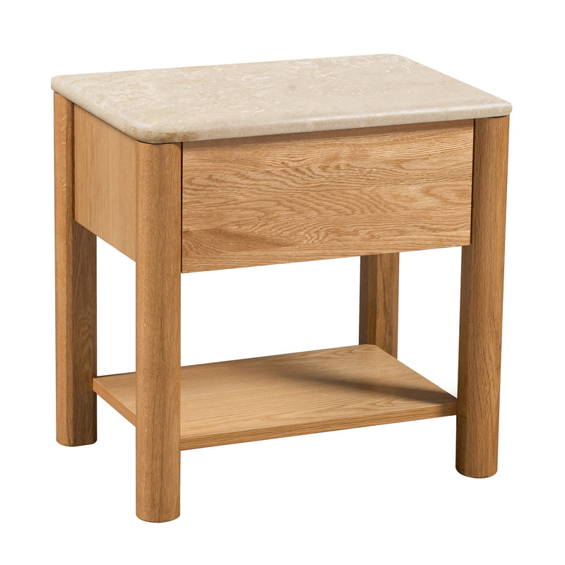 Travertine / Oak