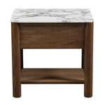 Arabescato Carrara Marble / Walnut