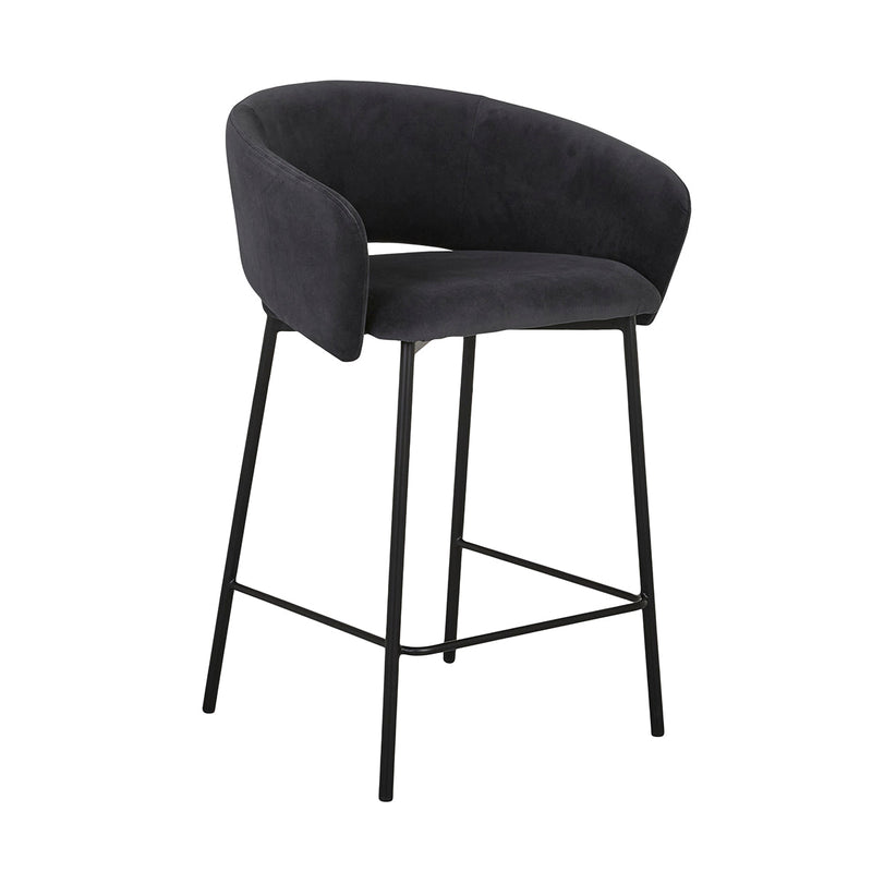 Asher Velvet Bar Stool (65cm)