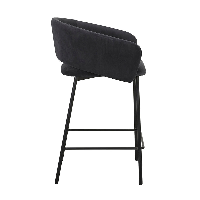 Asher Velvet Bar Stool (65cm)