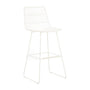 Granada Sleigh Bar Stool - White