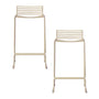 Studio Wire Bar Stool (Set of 2, 65cm) - Sand