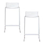 Studio Wire Bar Stool (Set of 2, 65cm) - White