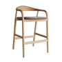 Noris Fabric Bar Stool - Grey Weave / Ash
