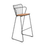 Paon Outdoor Bar Chair - Bamboo / Black