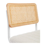 Blake Rattan Boucle Dining Chair