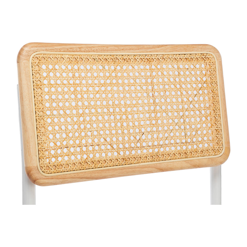 Blake Rattan Boucle Dining Chair