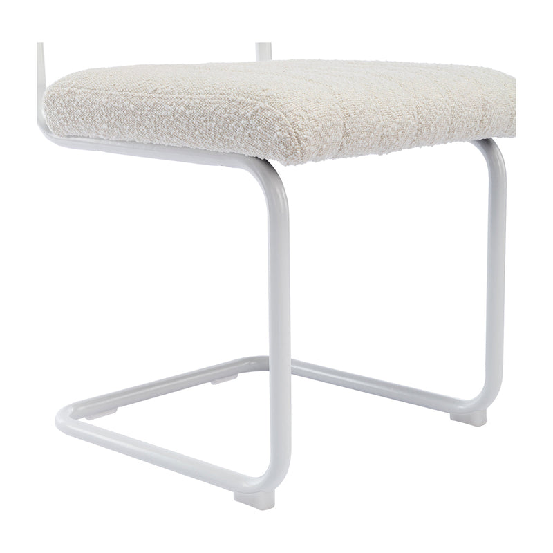 Blake Rattan Boucle Dining Chair