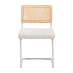 Blake Rattan Boucle Dining Chair