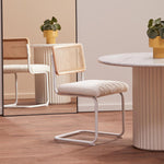 Blake Rattan Boucle Dining Chair