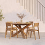 Circle Outdoor Dining Table (Teak, 136cm) - Circle Outdoor Dining Table (Teak, 136cm)