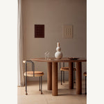 Walnut / 150cm Diameter