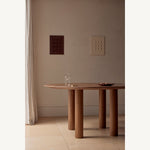 Walnut / 150cm Diameter