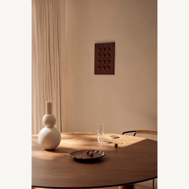 Walnut / 150cm Diameter