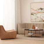 N701 1 Seater Leather Sofa