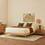 Luna Timber King Bed Frame - Oak