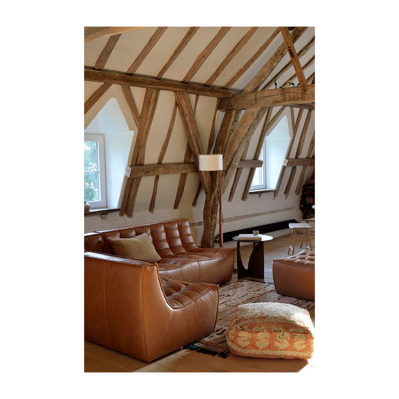 N701 Leather Ottoman