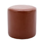 Juliette Leatherette Ottoman (40cm) - Tan