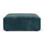 Daphne Extra Large Footrest - Danny Dust Blue Textured Weave