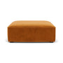 Daphne Velvet Extra Large Footrest - Matt Amber