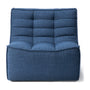 N701 1 Seater Sofa - Blue
