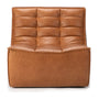 N701 1 Seater Leather Sofa - Old Saddle