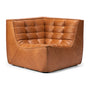 N701 Corner Seater Leather Sofa - Old Saddle